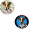 Bundle - 2 Items: Jack Russell Absorbent Car Cup Coaster & Circle "Love" Magnet
