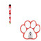 Bundle - 2 Items: Maltese Dog Paw Magnetic Note Pad & Gel Pen