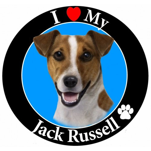 I Love My Jack Russell Magnet