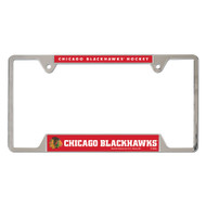 Chicago Blackhawks Metal License Plate Frame