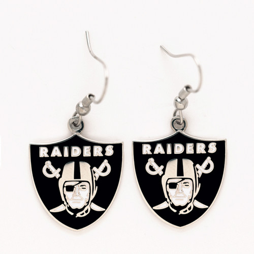 Oakland Raiders Dangle Earrings NFL