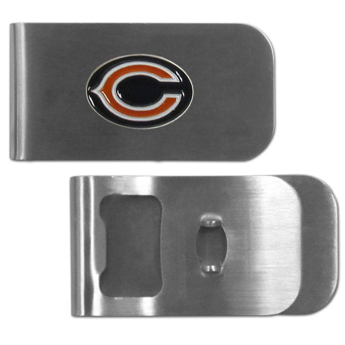 Chicago Bears Money Clip Bottle Opener