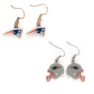 New England Patriots Logo and Helmet Earrings