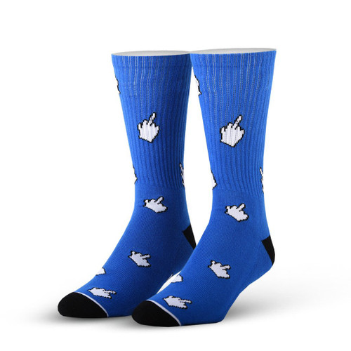 Cursors Blue One Size Fits Most Crew Socks