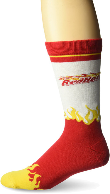 Red Hots Red One Size Fits Most Crew Socks