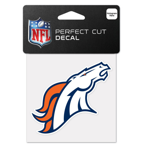 Denver Broncos 4"x4" Team Logo Decal