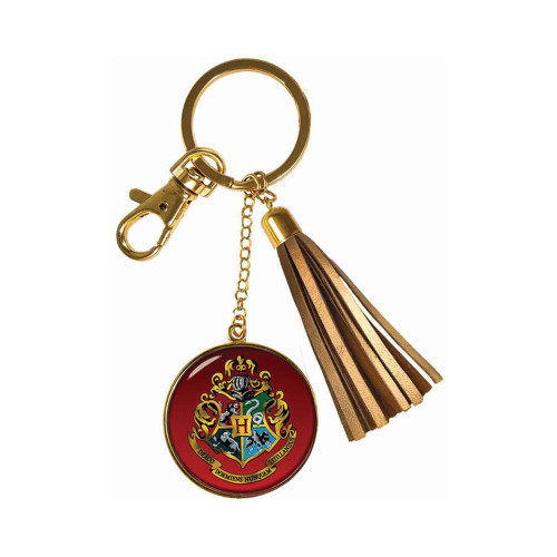 Harry Potter Hogwarts Crest  Tassle Keychain