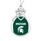 Michigan State Christmas Ornament - Snowman with Football Jersey