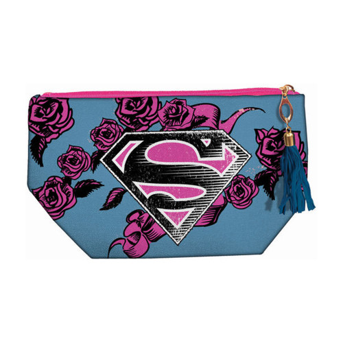 Superman Logo Accessory Makeup Bag