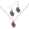 University of Oklahoma Logo Dangle Earrings and Pendant Necklace Set