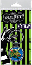 Beetlejuice Snake Keychain