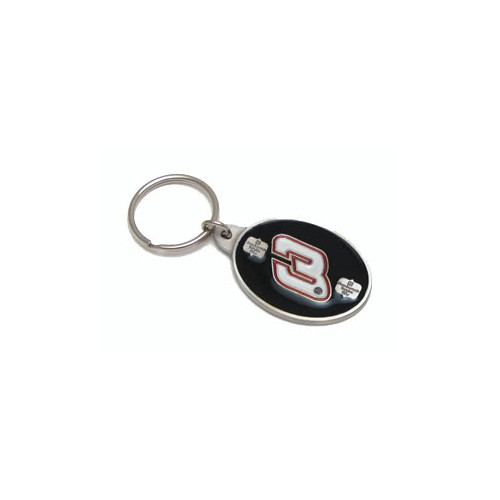 Dale Earnhardt Sr. # 3 Pewter Keychain NASCAR Ver 2