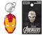 Bundle 2 Items: One (1) Iron Man Color Pewter Keychain and One (1) Pewter Lapel Pin