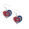 Montreal Canadiens  Swirl Heart Earrings