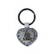 Louisiana State LSU Metal Heart Keychain