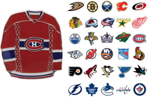 NHL Jersey Pin - Choose Your Team