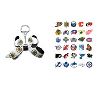 NHL Mini Bow Keychains - Choose Your Team