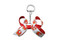 Calgary Flames Mini Bow Keychain