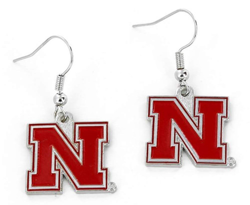 University of Nebraska Dangler Earrings