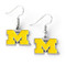 University of Michigan Dangler Earrings