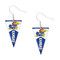 University of Kansas Pennant Earrings