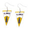 Louisiana State LSU Pennant Earrings