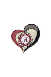 University of Alabama Swirl Heart Pin
