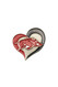 University of Arkansas Swirl Heart Pin