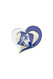 Duke University Swirl Heart Pin