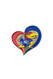 University of Kansas Swirl Heart Pin