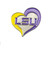 Louisiana State LSU Swirl Heart Pin