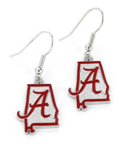 University of Alabama Earrings - State Design