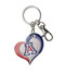 University of Arizona Swirl Heart Keychain