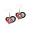 University of Alabama Swirl Heart Earrings