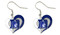 Duke University Swirl Heart Earrings