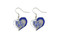 University of Kentucky Swirl Heart Earrings