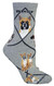 Boxer Dog Gray Large Cotton Socks