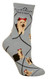 Yorkshire Terrier Dog Gray Large Cotton Socks