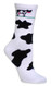 Cow Spots White Large Cotton Socks