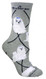 Maltese Dog Gray Cotton Ladies Socks