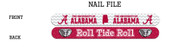 University of Alabama Nail File