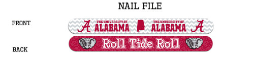 University of Alabama Nail File