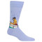 Norman Rockwell Sport Periwinkle Mens Crew Socks