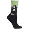 Famous Artists Leonardo da Vinci Mona Lisa Green Ladies Crew Socks