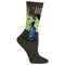 Famous Artists A Sunday Afternoon Olive Green Ladies Crew Socks