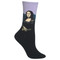 Famous Artists Leonardo da Vinci Mona Lisa Lavender Ladies Crew Socks