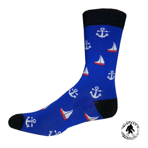 A Sailor?! Boats! Boats! Boats! One Size Fits Most Crew Socks