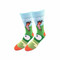 Golf Bigfoot Fore! One Size Fits Most Light Blue Crew Socks