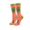 Avocado Love One Size Fits Most Orange Ladies Crew Socks