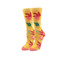 Autumn Leaves One Size Fits Most Yellow Ladies Crew Socks